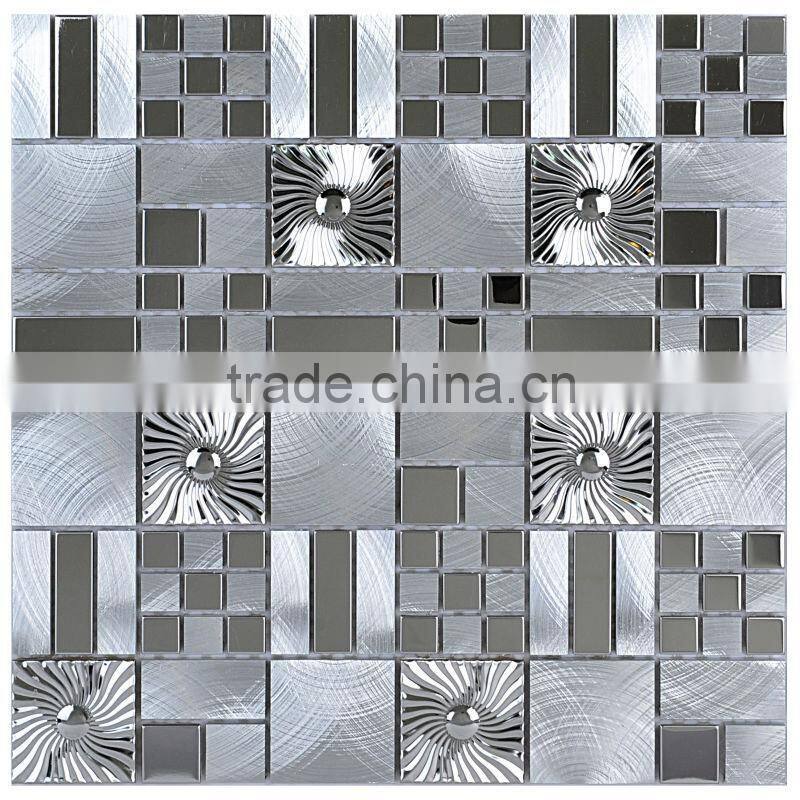 Bar Decor Mix Metal Mosaic Tiles