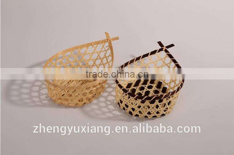 Bamboo vegetable fishtail basket for resturant