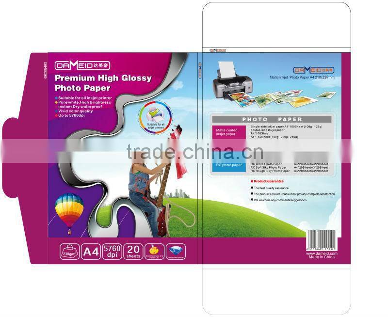 high quality sublimation printing transfer paper a4 with factory price