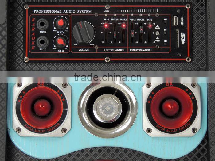 Wholesale 2.0 high quality wooden stage pro audio with mic/usb/sd/fm/eq input