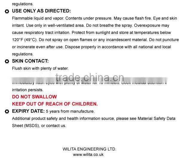 Silicone Lubricant Spray for Car Care Windows & Interior Silicone Spray