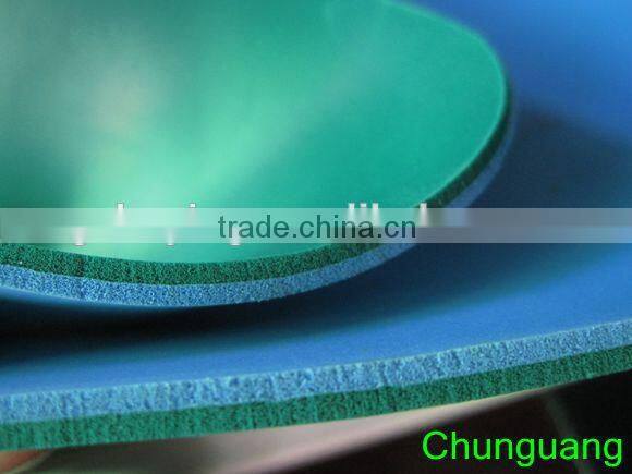 Good quality latex foam rubber foam sheet / roll with two colors for shoes