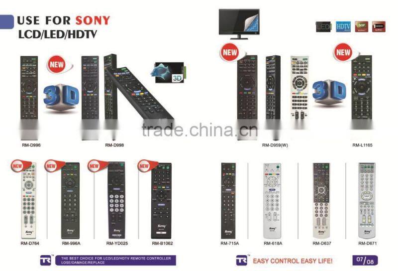 WIRELESS LED/LCD/HDTV TV REMOTE CONTROLLERS WITH BACKLIT RM-D757