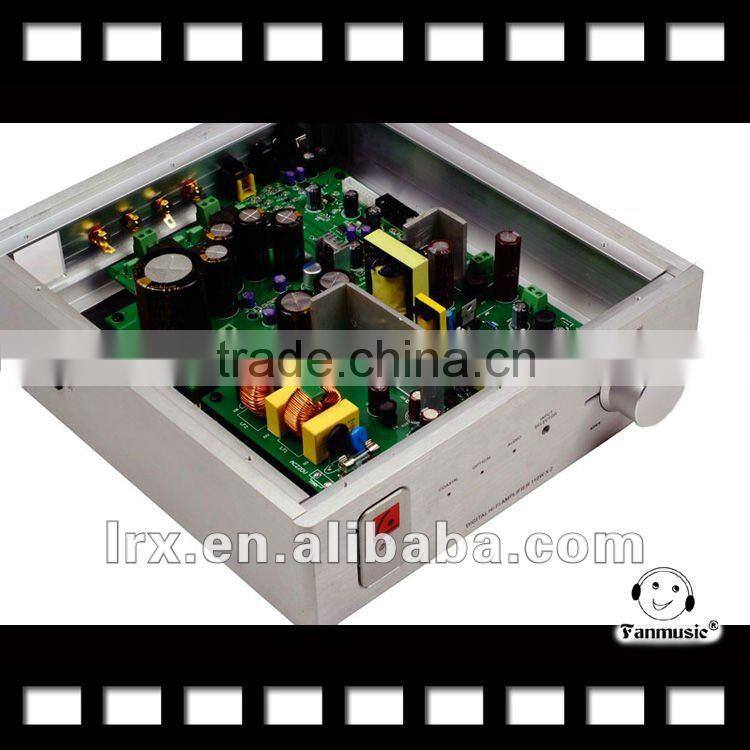 LONG GREEN D5 HIFI digital amplifier coaxial input 21BIT 192KHZ & Remote control Silver
