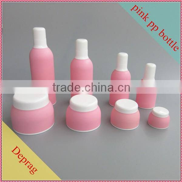 Latest and unique design round plastic cosmetic bottle for packaging with high quality for lotion cream from China