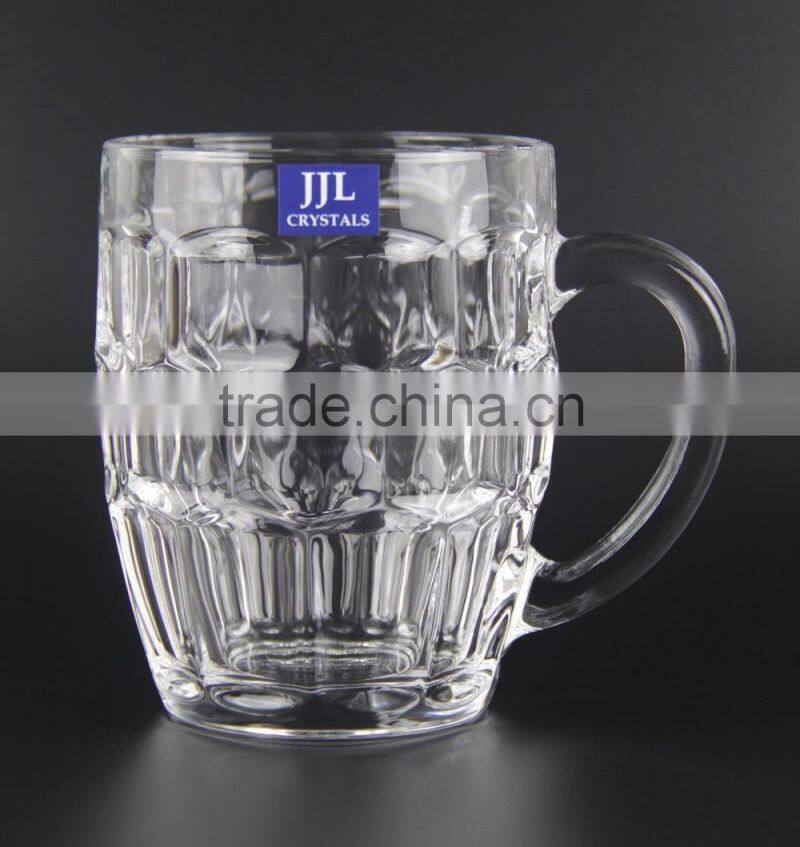 JJL CRYSTAL MUG JJL-300 BEER WATER TUMBLER MILK TEA COFFEE CUP DRINKING GLASS JUICE HIGH QUALITY