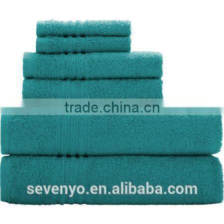 High quality multi-color hotel towel set China manufacturer