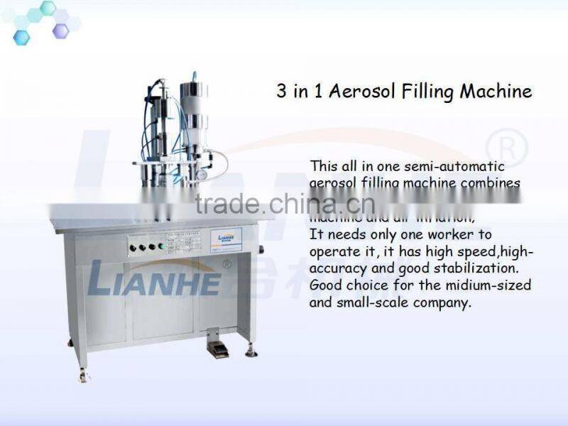 Facial Cleanser Foaming Aerosol Filling Machine Semi Automatic