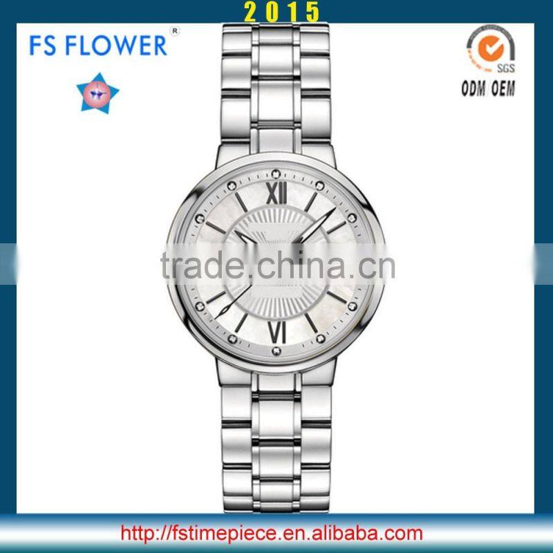 FS FLOWER - UAE Market Fashion All Gold Plated Watch For Laides Japan Movement Stainless Steel Watch
