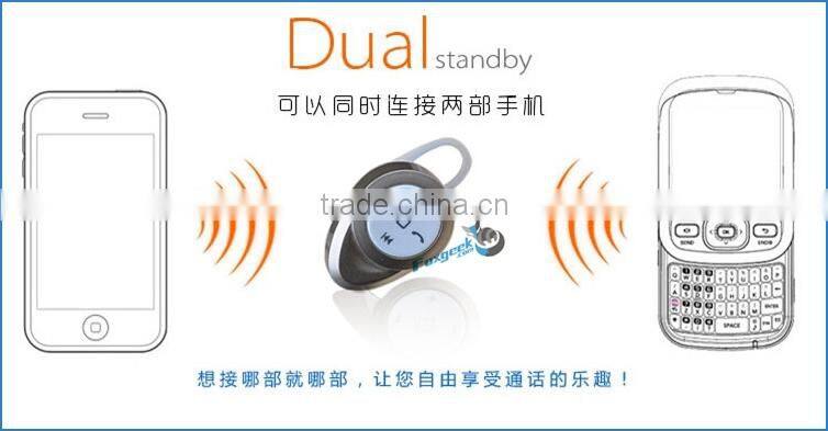 Support music playing handsfree mini earphone earpiece with bluetooth portable for mobile phone and apple