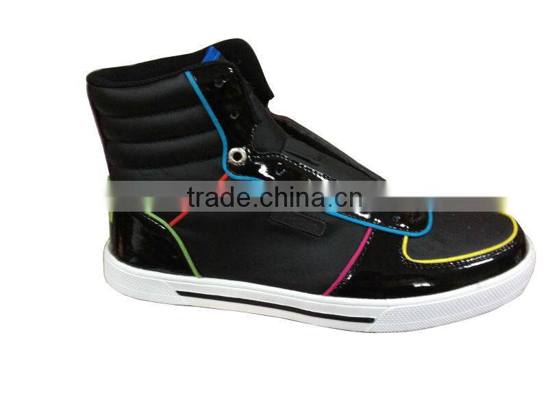 2016 fashion women skateboard shoes with rubber outsole