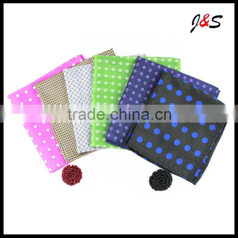 wholesale mens printing cotton pocket square