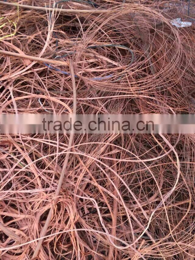 99.99% copper wire scrap millberry fro sale