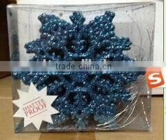 wedding accessory clear plastic snowflake