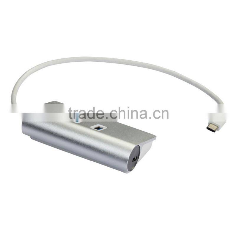 High Performance type c 14.5V 2A power charging with 3 port usb 3.0 hub +1 usb type c hub