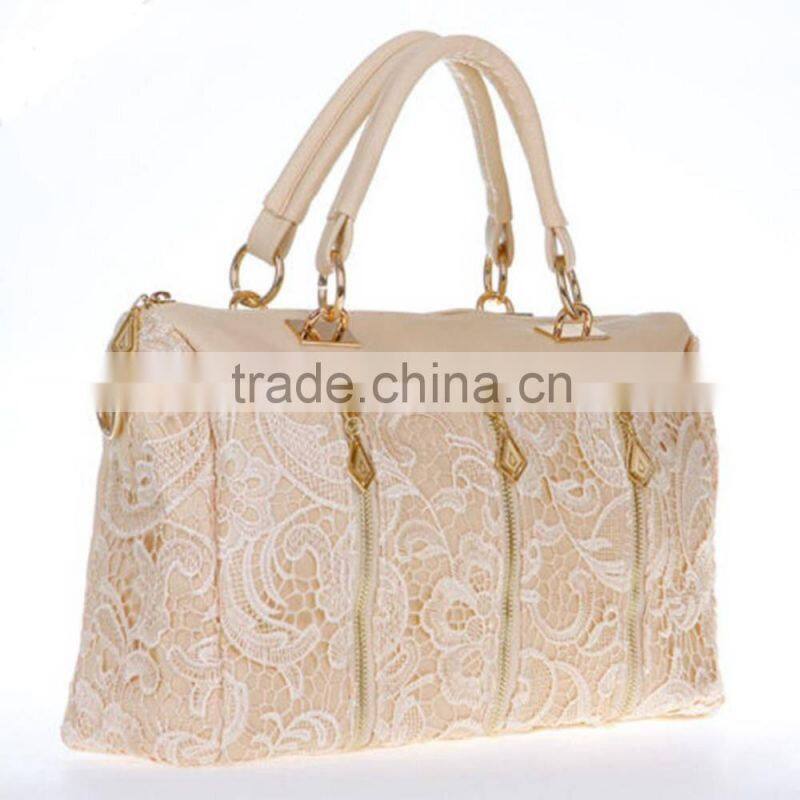 Fashion Korean Women Lace Handbag PU Leather Messenger Tote Shoulder Bag Satchel