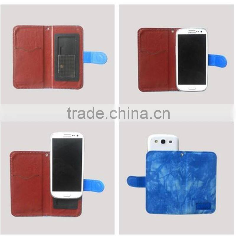 universal denim flip leather mobile phone cover case for Jiayu S3 G5s F2 G4 2 3 4 5 6 7