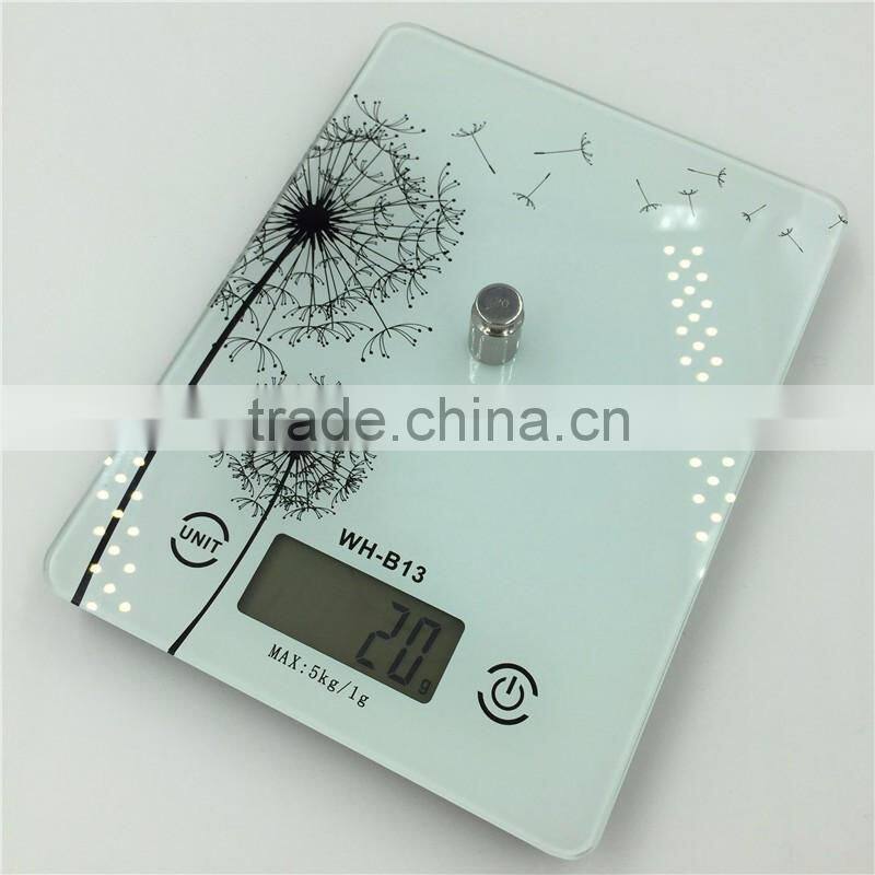 5kg/1g touch screen electric kitchen digital scale