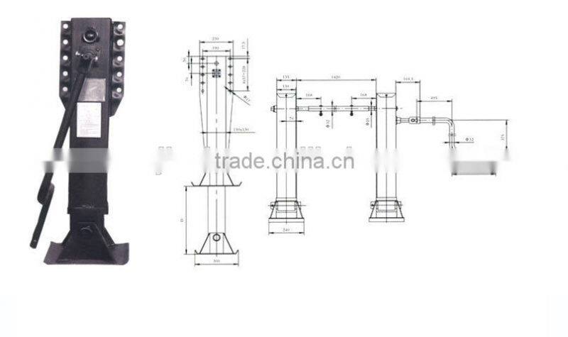 Model landing gear for semi trailer