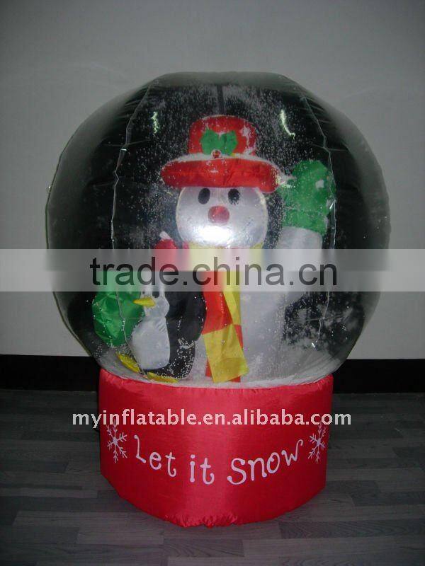 inflatable snowman