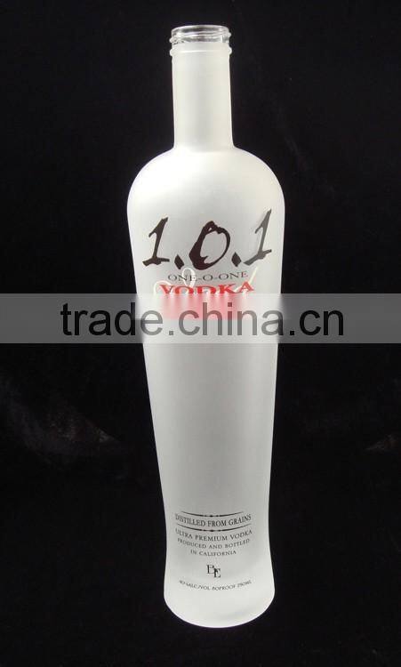 750ML FROSTED CRYSTAL GLASS BOTTLE