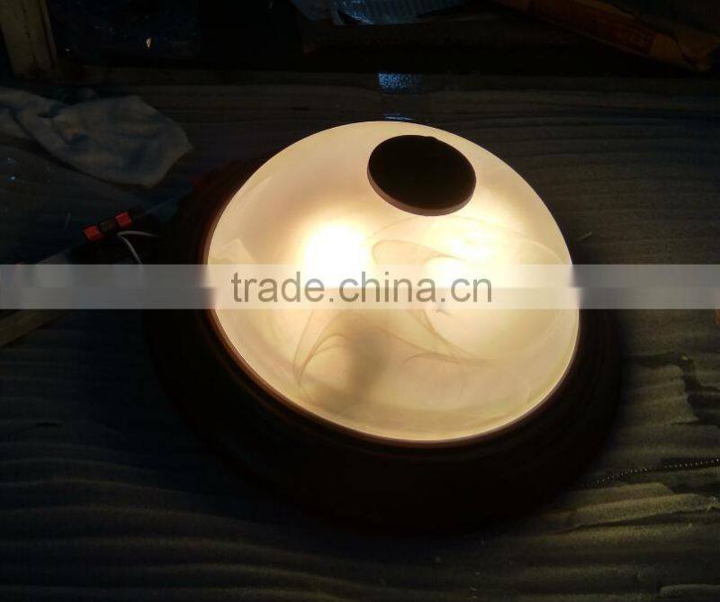 LED 13" 2*E26 Flush Mount Ceiling Fixture with glass shade Dark dronze finish and Satin Nickel CE, UL ,ETL ,ROHS