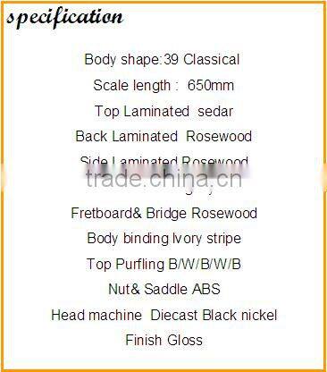 classical basswood acoustic silent guitar in china