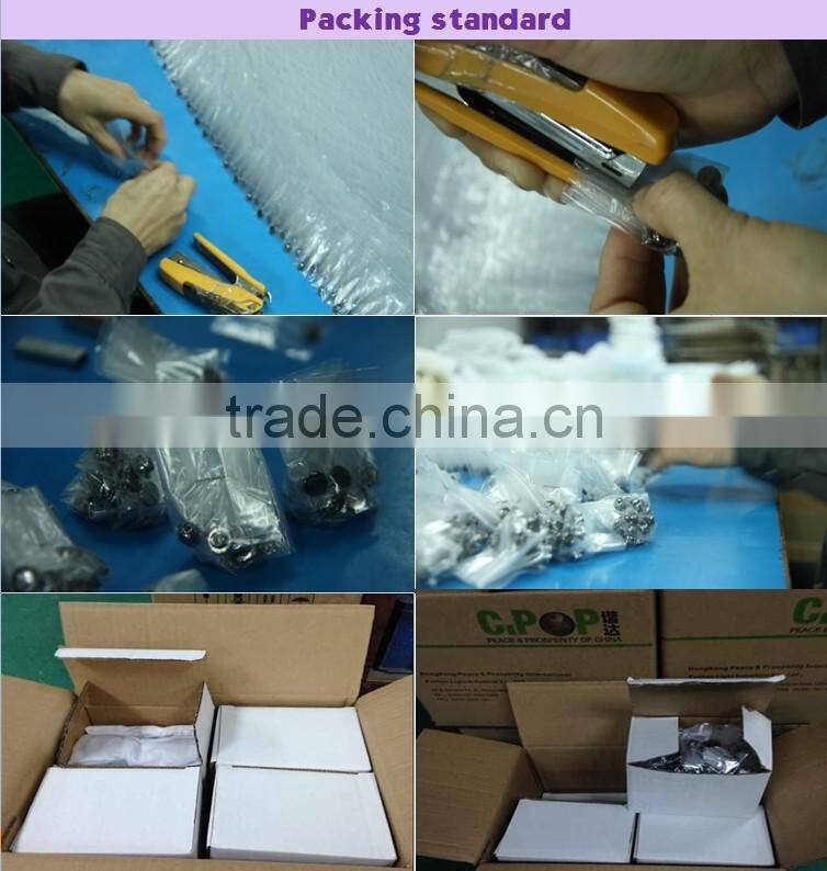 Two color plating zinc alloy zipper slider for garment and bag