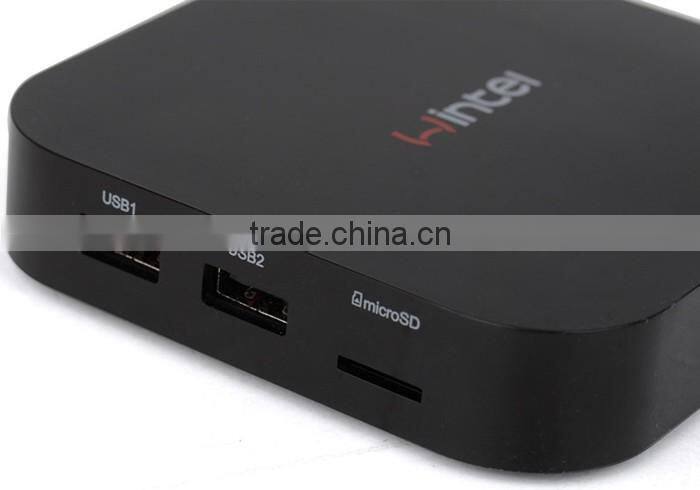 Wintel W8 Mini PC Windows8.1 Android4.4 Dual OS TV Box with 2GB+16GB 1.83GHZ Intel Atom Z3735F Portable For TV Phone Tablet