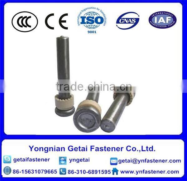 Welding screws/studs ,Shear studs,welded studs, weld studs,DIN933/931 HDG / Galvanized with black /yellow zinc plated/blue white