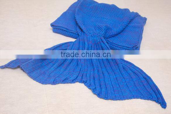 Mermaid Tail Crocheted Blanket