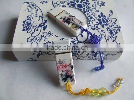 Chinese style ceramic USB flash drive