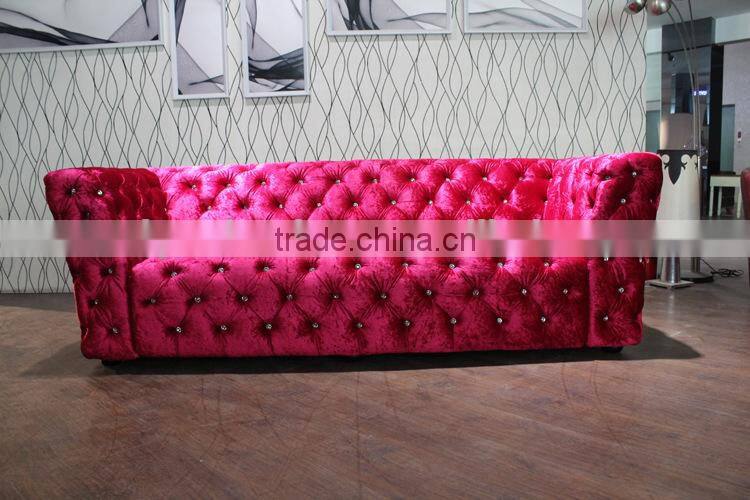 French Style Living Room Furniture Fabric Sofa Set/European New Classic Wood Carving Flamboyant Upholstered Fabric Sofa
