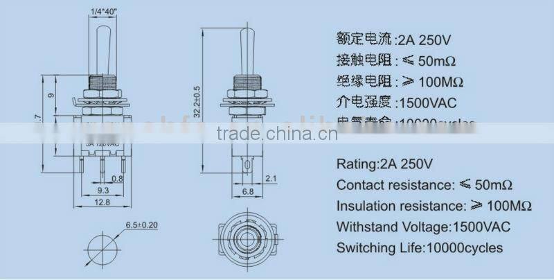 miniature toggle switches