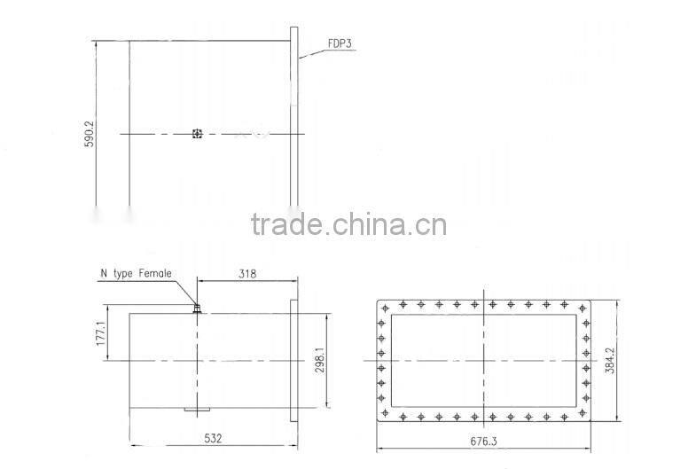 WR 2300 Coaxial right angel adapter