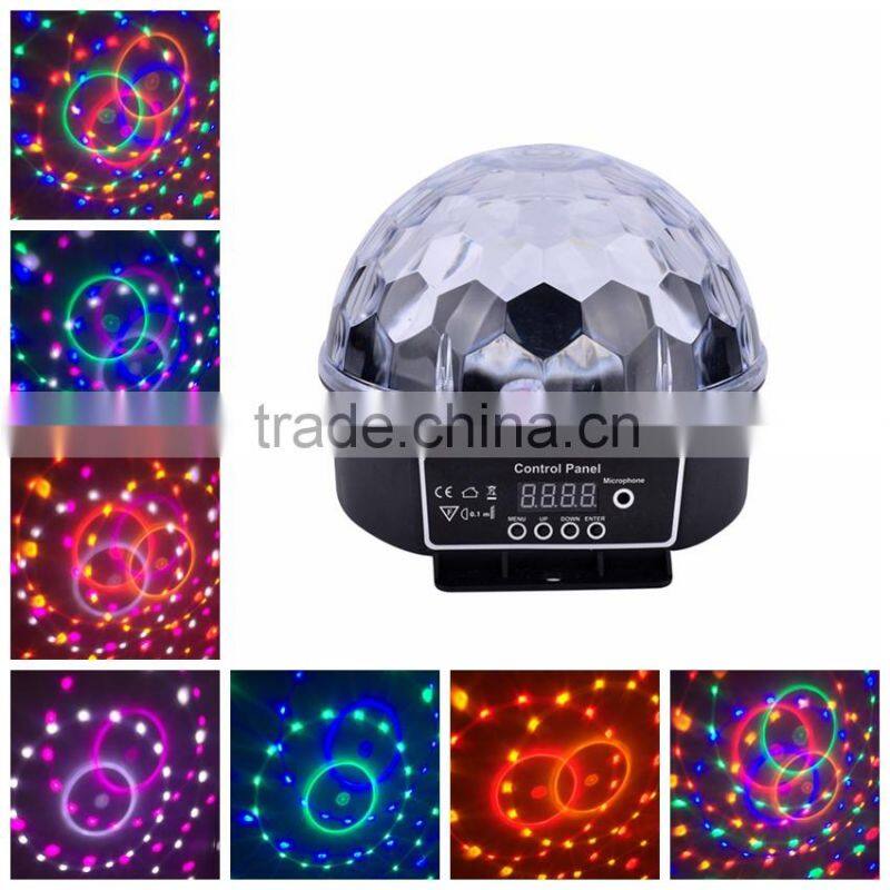 latest style 360 degrees rotating LED crystal magic ball light mini RGB mini Disco DJ Ball Stage Lighting wholesale