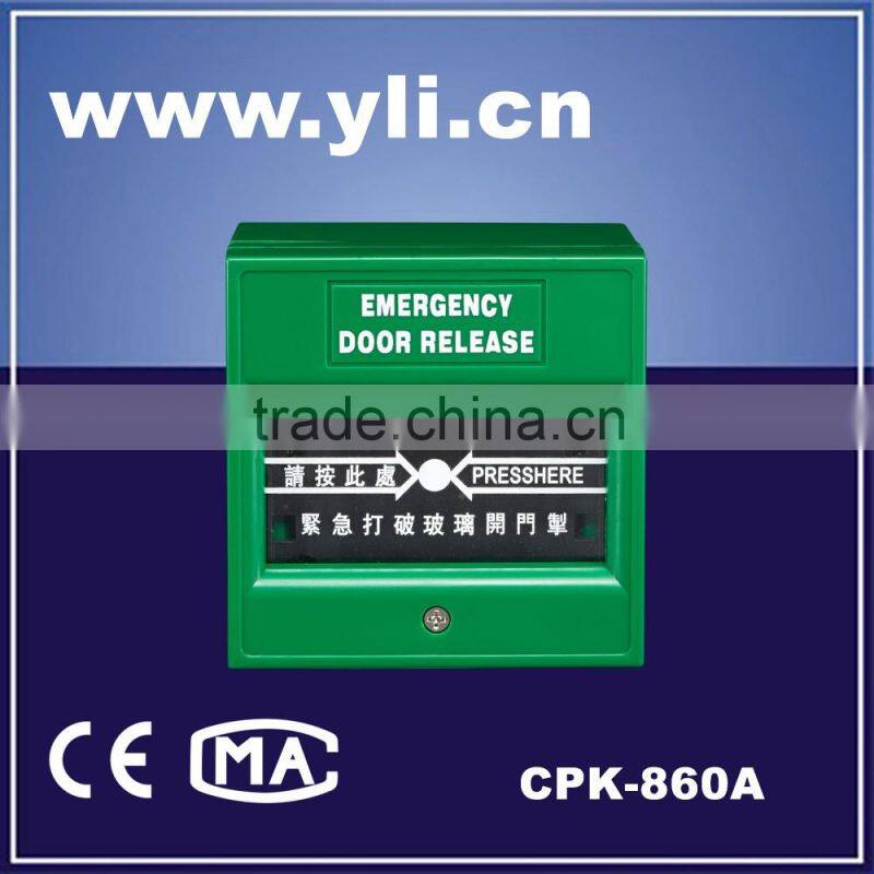 Fire Emergency Break Glass Call Piont Exit button--Green