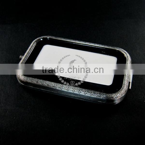 50x85mm setting metal rectangle blank base bezel vintage style antiqued silver compact pocket mirror tray glass cabochon 1991022