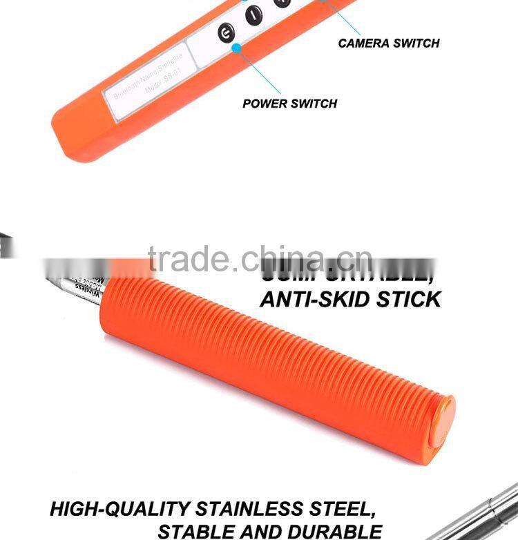 2015 Wholesale Mini Foldable Bluetooth Selfie Stick Wireless Selfie Stick, Monopod Selfie-stick