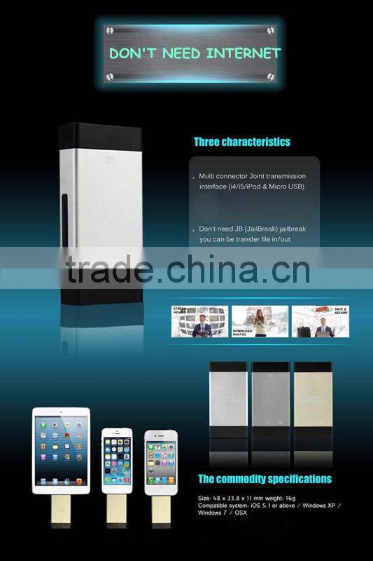 Aluminum Smartphone USB Flash Driver OTG memory u disk for mobile phone