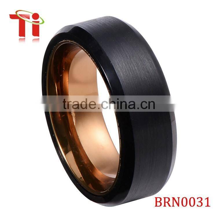 tungsten ring hammered ring tungsten carbide gold ring men's ring tungsten carbide