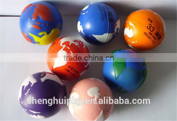 Best Selling PU Full Printing Ball/PU Foam Anti Stress Game Ball/Cheap Stress Ball