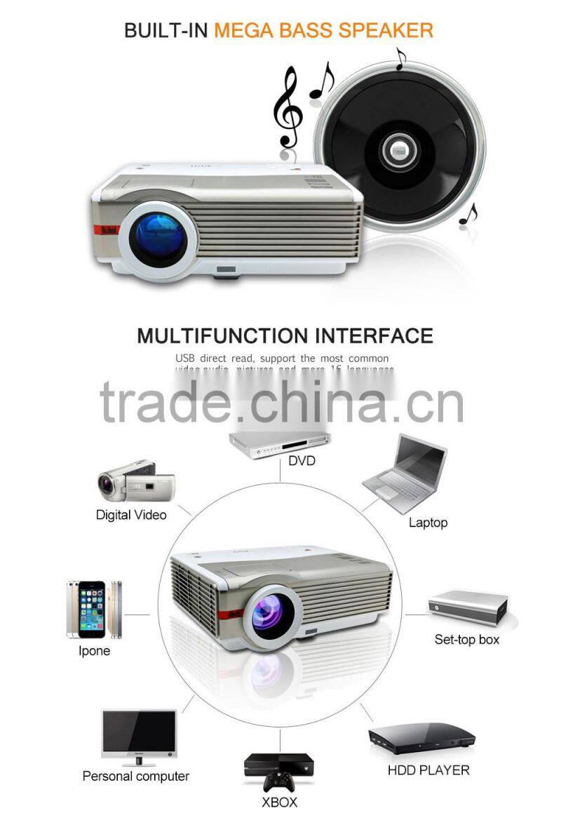 New Multimedia LED Projector Home Cinema AV VGA USB HDMI HD 1080P projector