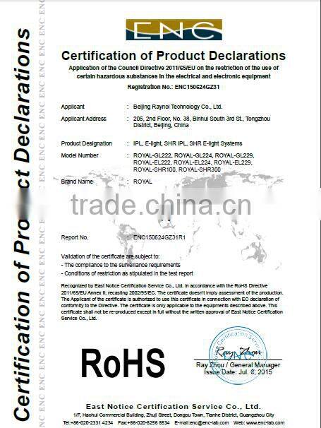 Hot Sale! 2000W IPL Body Hair Removal/Hair Removal Machines