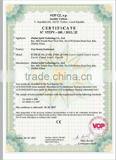 portable 2 cryo handles fat freezing machine