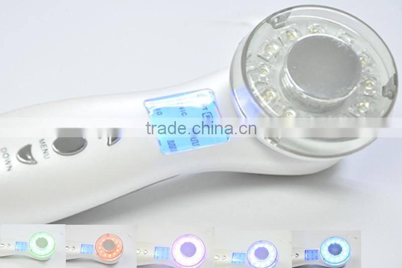 2 IN 1 Seven Colour Photon ultrasonoic facial careequipment with ce