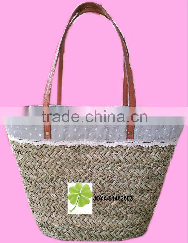 Seagrass bag Natural straw beach bag