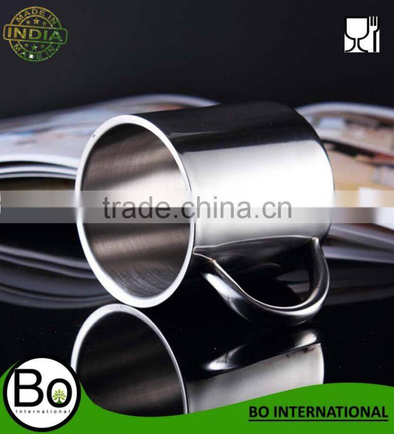 Stainless Steel Coffee Water Insulation Cups Camping Mugs For Outdoor Travel Double Deck Anti-Scald 304