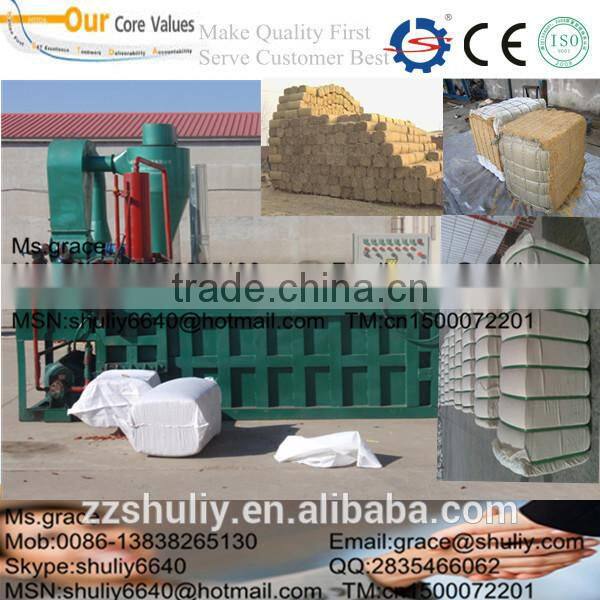 Factory direct sale Hydraulic cotton baler /waste paper baling press machine