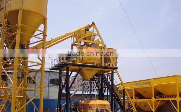 ISO certification of HZS concrete batching plant of good quality for sale